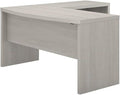 Bush Business Furniture Echo L Shaped Bow Front Office Desk in Gray Sand by BushBusinessFurniture