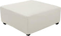 Super Stretch 40x40x15 inch Square Ottoman Cover- Soft Form Fit Ottoman Cover by UOIJAY