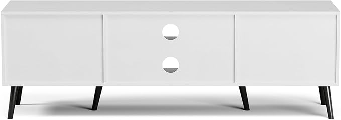 ZttRiee TV Stand for TVs up to 65'', Mid Century Modern Entertainment Center - Image 6