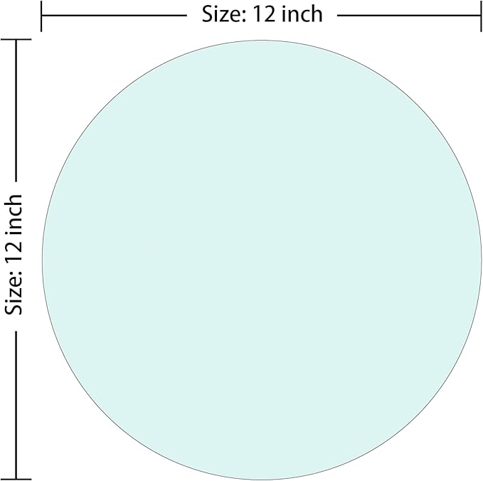 12" Round Tempered Glass Table Top - Image 3