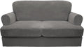 CUCRAF T Cushion Sofa Cover 3 Piece Loveseat Slipcovers, Soft Thick Velvet by CUCRAF