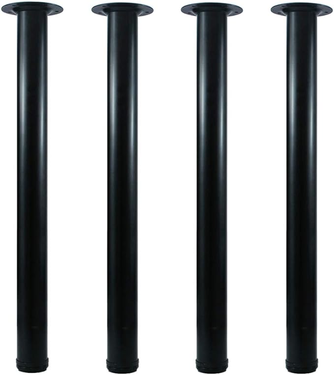 QLLY 24 inch Adjustable Metal Desk Legs, Heavy Duty Furniture Table Legs by QLLY