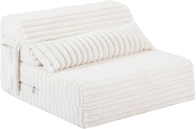 Tiita Folding Sofa Bed Twin Size, Convertible Sleeper Chair Mattress by TiitaHome