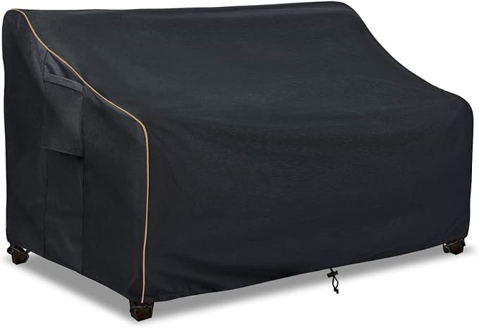 Outdoor 2-Seater Loveseat Cover, Patio Sofa Covers Fits up to 58W x 32.5D x 31H by LSongSKY