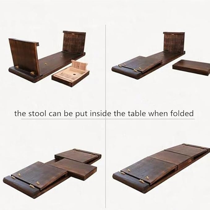 Couch End Table Wooden Floor Table - Image 2
