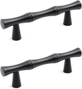 2PCS Bamboo Zinc Alloy Cabinet Handles, 2.5 Inch Hole Distance by Tighall