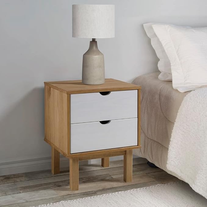 Scandinavian Style Bedside Cabinet Nightstand by Unknown