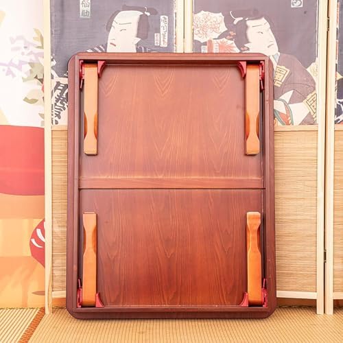 Korean Solid Wood Square Folding Coffee Table, Low Dining Table - Image 3