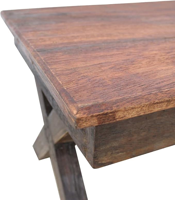 Wooden Coffee Table, Side Table Solid Reclaimed Wood 43.3"x23.6"x17.7" -AA - Image 4