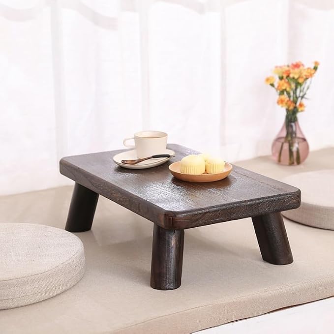 CHICKEN Couch End Table Little Traditional Tea Table Long Paulownia Wood Asia - Image 6