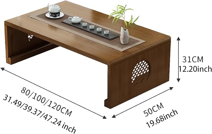 Japanese Table Folding Coffee Table Foldable Floor Table - Image 2