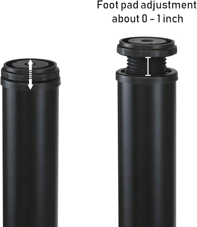 QLLY 10 Inch Adjustable Metal Coffee Table Legs, Heavy Duty Round Furniture Legs - Image 3
