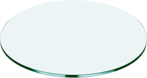 18" Round Tempered Glass Table Top by Unknown