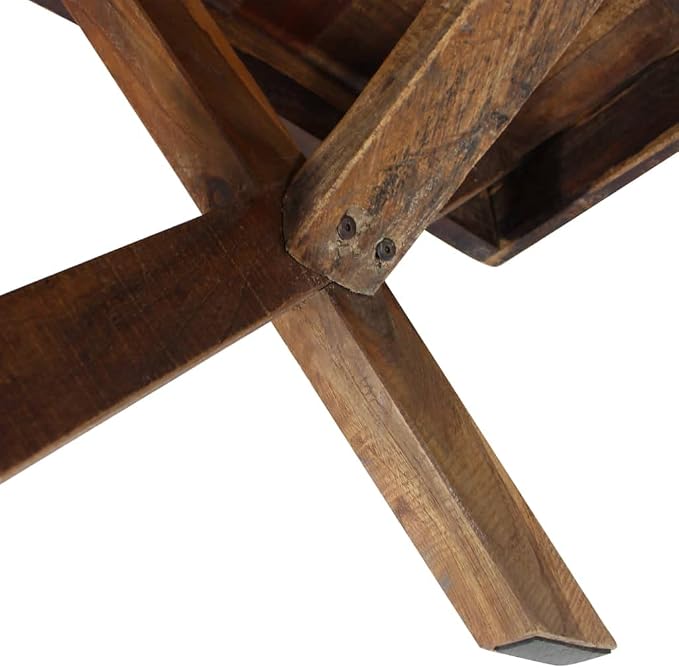 Rustic Farmhouse Coffee Table, Reclaimed Wood Accent Tables, Unique Rectangular - Image 6