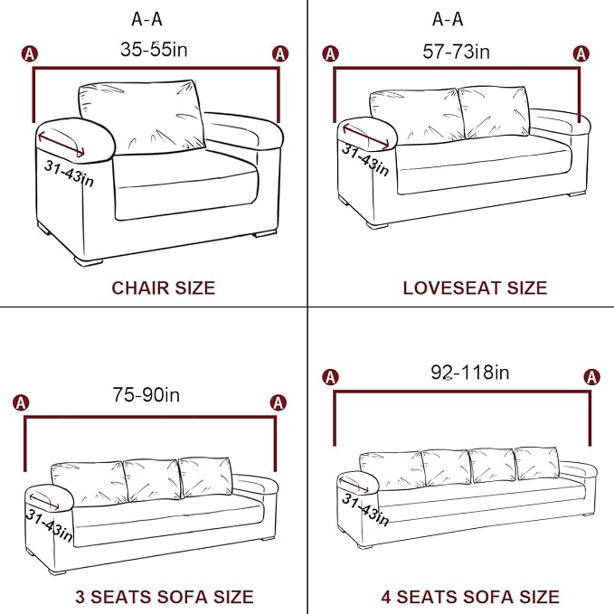 vctops 1-Piece Velvet Plush Stretch Sofa Slipcover - Image 5