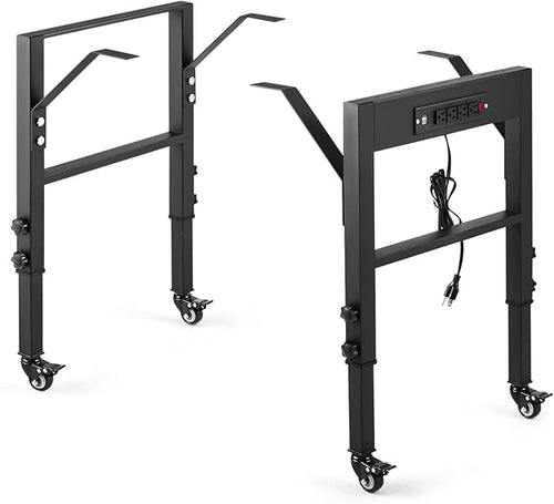 19.6-Inch Depth Workbench Frame, Height Adjustable 28.5" to 33.8", Heavy Duty by OLBRUS
