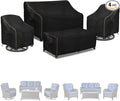 Patio Furniture Covers 4 Piece Set, 600D Heavy Duty Outdoor Furniture Covers by LSongSKY