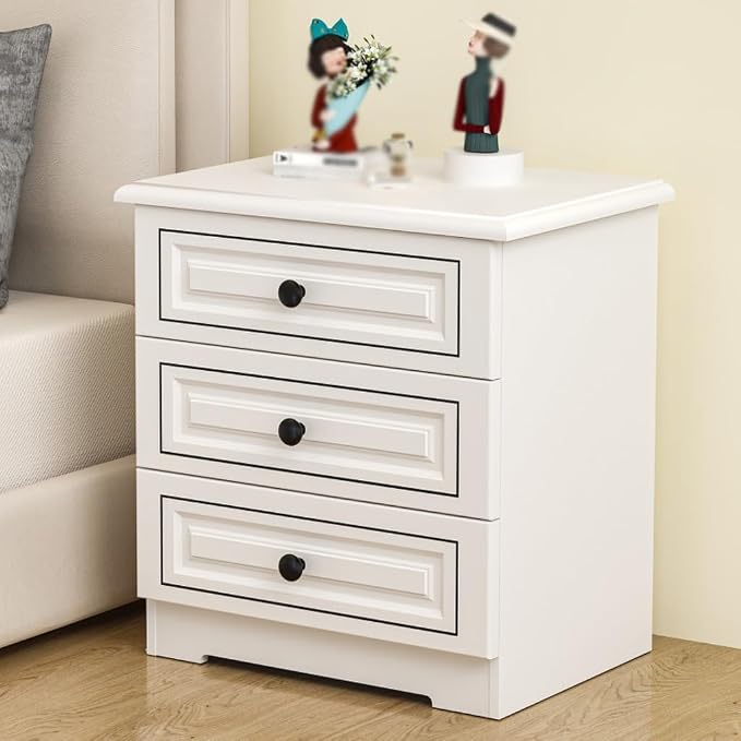 Bedside Storage Table Light Luxury Solid Wood Bedside Table, Simple Home - Image 6