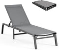 Aluminum Chaise Lounge Ourdoor by CIOKEA
