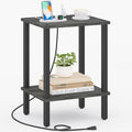 TUTOTAK End Table with Charging Station, Small Side Table with Outlets by ChoosetutotakFurnitureBuildYourCozyHome