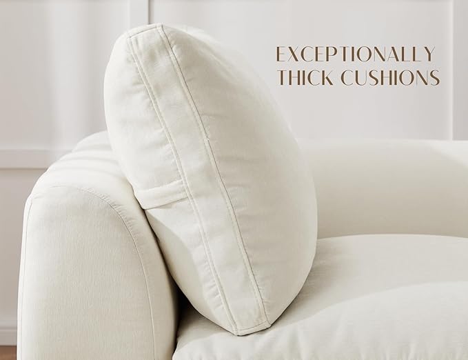 ohllob Corner Seat for Cloud Sectional Couches Living Room, Warm White - Image 3
