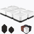Bed Risers Heavy Duty, Adjustable Furniture Riser Blocks Lift 1.5, 4.3 inches by LiftLevelYourBed