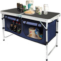 CampLand Outdoor Folding Table Aluminum Lightweight Height Adjustable by CampLand