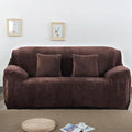 vctops 1-Piece Velvet Plush Stretch Loveseat Sofa Slipcover by vctops