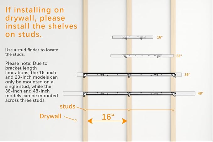 BAYKA Floating Shelves for Wall, 36 Inches Wall Mounted Wood Shelves for - Image 7