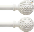 QDWIS 2 Pack Antique White Curtain Rods by Unknown