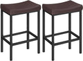HOOBRO Bar Chairs, 24.8 Inches, 2.4" Thick Upholstery, by HOOBRO