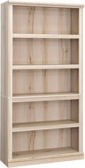 Sauder 5 Tier Book Shelf Wooden Bookcase Multipurpose Bookshelf by SAUDER%C2%AE