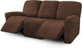 ULTICOR Velvet 8-Pieces Recliner Sofa Covers Stretch Reclining Couch Covers by ULTICOR