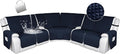 HDCAXKJ 100% Waterproof Reclining Sectional Couch Covers L Shape Recliner Sofa by HDCAXKJ