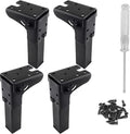4Pcs Folding Table Furniture Legs 5.5 Inch, Heavy Duty Metal Hairpin Table Legs by LifCratms