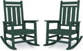KINGYES Oversized Outdoor Rocking Chair Set of 2, All-Weather Patio Rocking by KINGYES