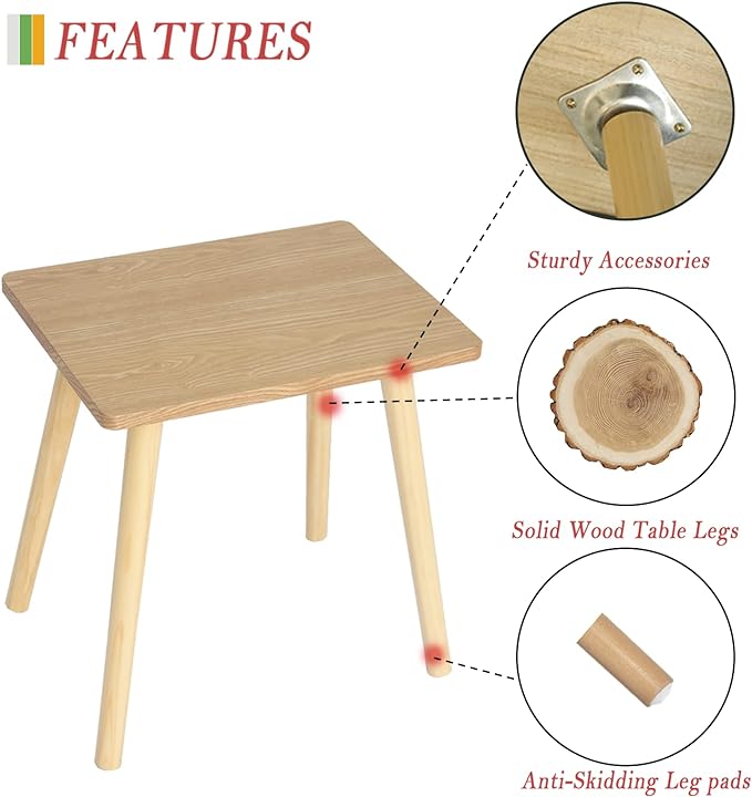 AWASEN Side Table, Small End Accent Table - Image 4