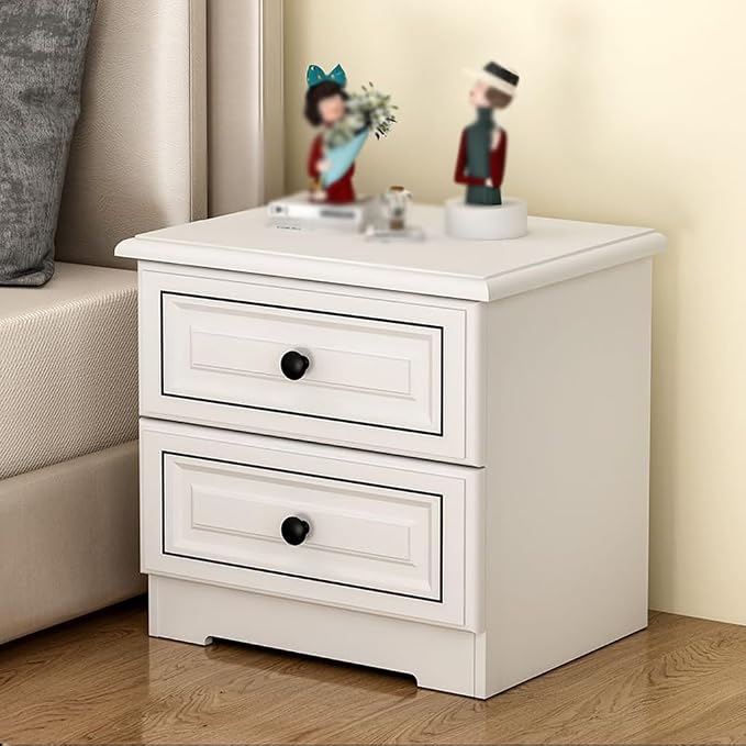 Bedside Table Light Luxury Solid Wood Bedside Table, Simple Home Storage Cabinet - Image 2
