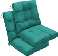 Outdoor Chair Cushions Set of 2, High Back Soft Seat Pad by zanwuhwyd