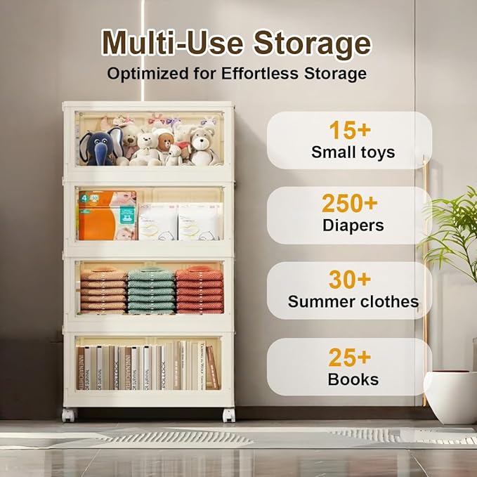 6-Tier Foldable Storage Cabinet - Image 6