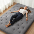 ZonLi Japanese Floor Futon Mattress Queen Size 80"x 60", 100% Cotton Cover 4'' by Zonli