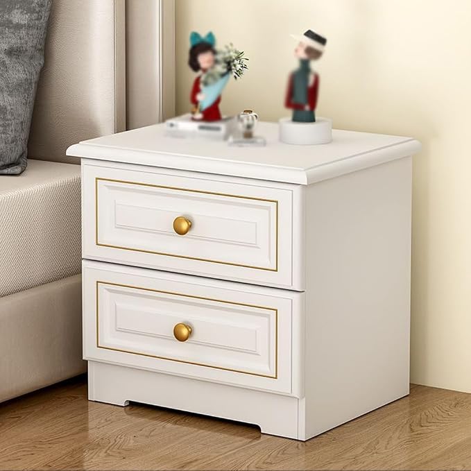 Bedroom Furniture Light Luxury Solid Wood Bedside Table, Simple Home Storage - Image 4