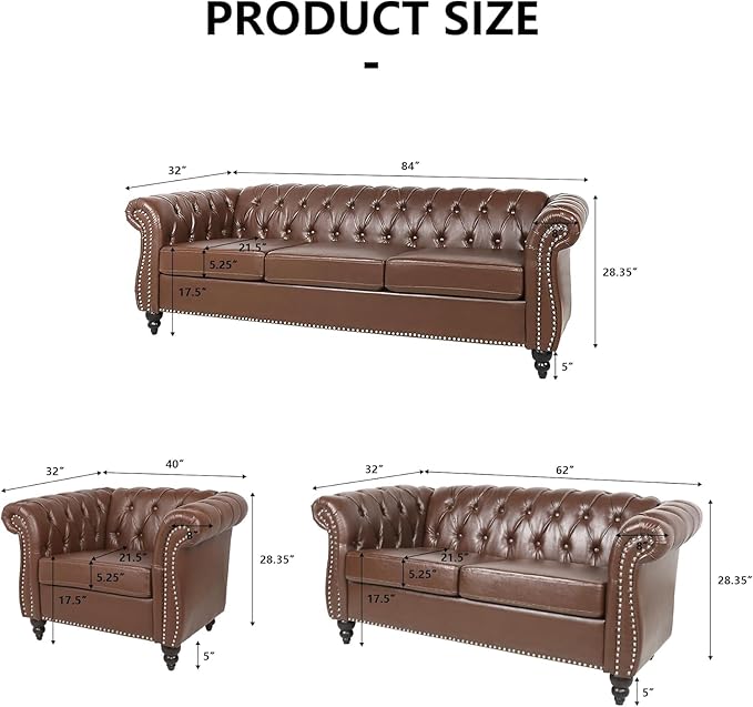AVZEAR Leather Upholstered Armchair, Single Sofa Chair - Image 2