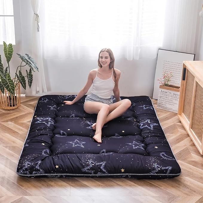 MAXYOYO Japanese Futon Mattress Floor Mattress Sleeping Pad Foldable Mat Roll - Image 7