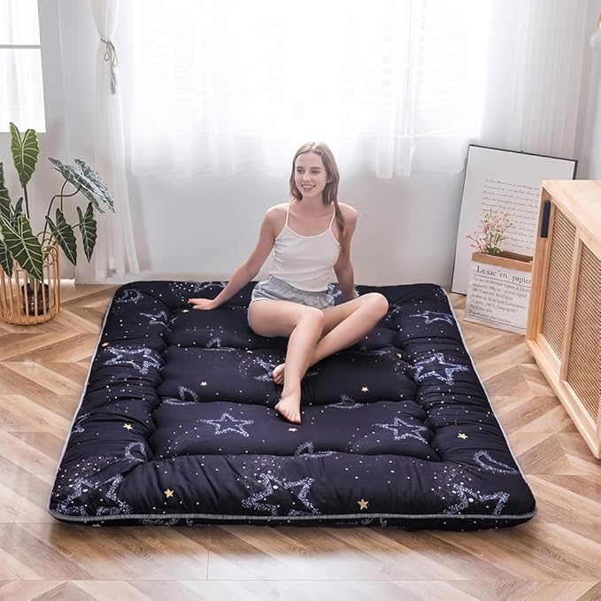 MAXYOYO Japanese Futon Mattress Floor Mattress Sleeping Pad Foldable Mat Roll - Image 4