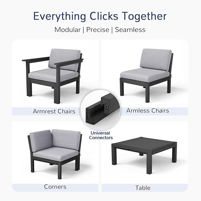 Stoog Modular Armless Chair - Image 4