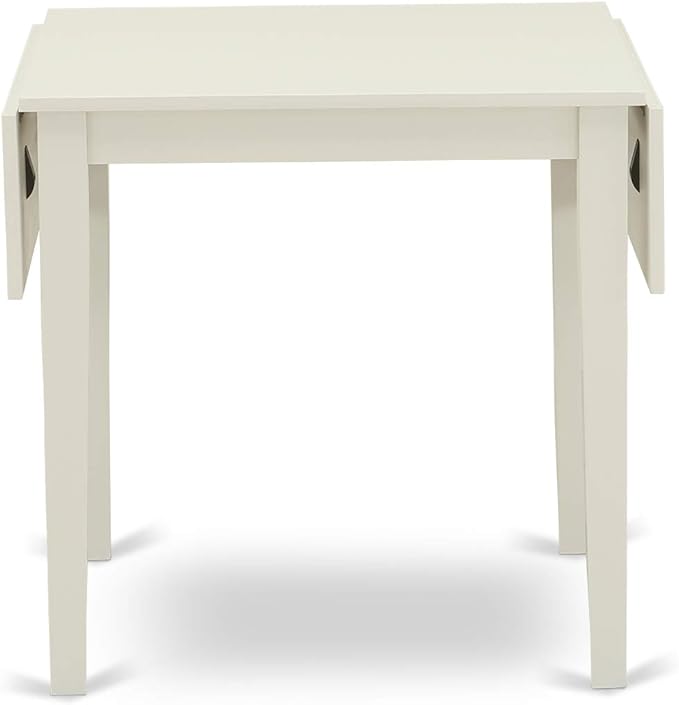 East West Furniture NDNO3-LWH-W 3 Piece Dining Room Table Set Contains a - Image 6