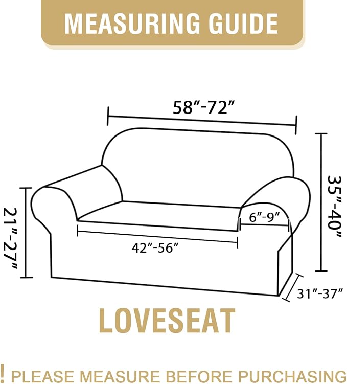 H.VERSAILTEX Floral Pattern Love Seat Covers - Image 4