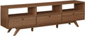 Walker Edison Kimi Mid Century Modern Minimalist Drop-Down Door Stand by WalkerEdison