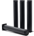 12 Inch Metal Furniture Legs Stainless Steel Adjustable Legs Black Metal Legs by Masendelk